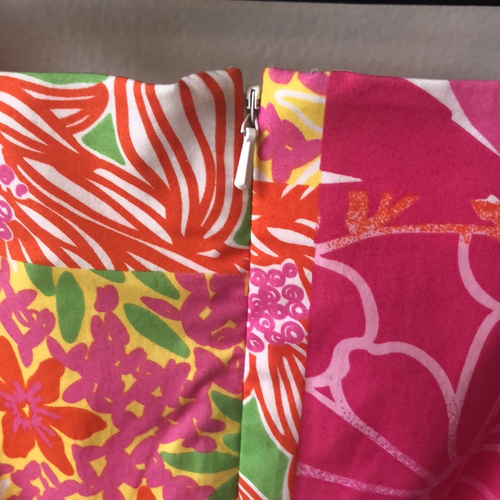 Lilly Pulitzer Pink Patchwork Shift Dress With Wh… - image 3